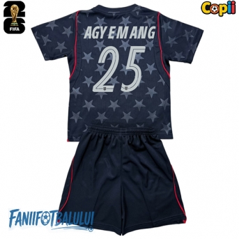 Statele Unite Patrick Agyemang #25 Echipament de Fotbal Replică Mondial 2026 Copii Deplasare (+ Șorturi)